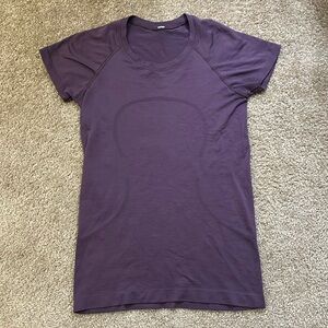 Dark purple lululemon swiftly tech short sleeve